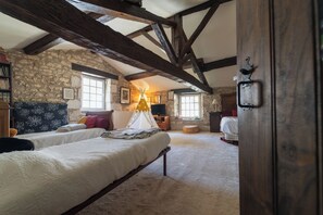 4 habitaciones y ropa de cama 