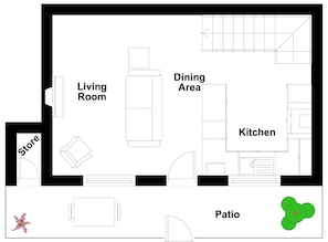 Floor plan - Charming Stone Cottage in the Heart of Yorkshire! (Penistone)