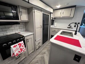 Microwave, oven, stovetop