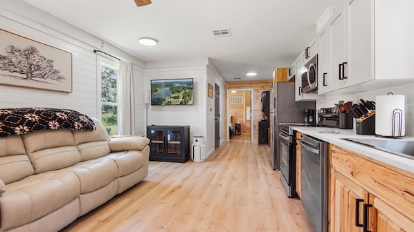 TV connectée, cheminée