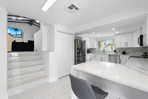 Microwave, oven, stovetop, dishwasher