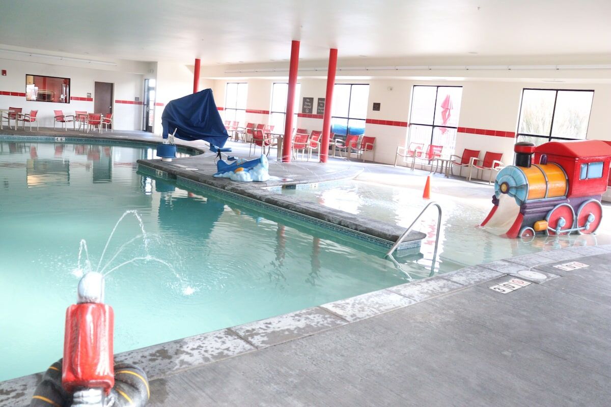Indoor pool, a heated pool
