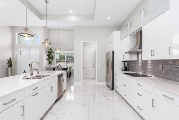 Microwave, stovetop, dishwasher