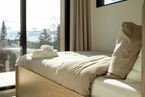 2 室のベッドルーム、WiFi、ベッドシーツ