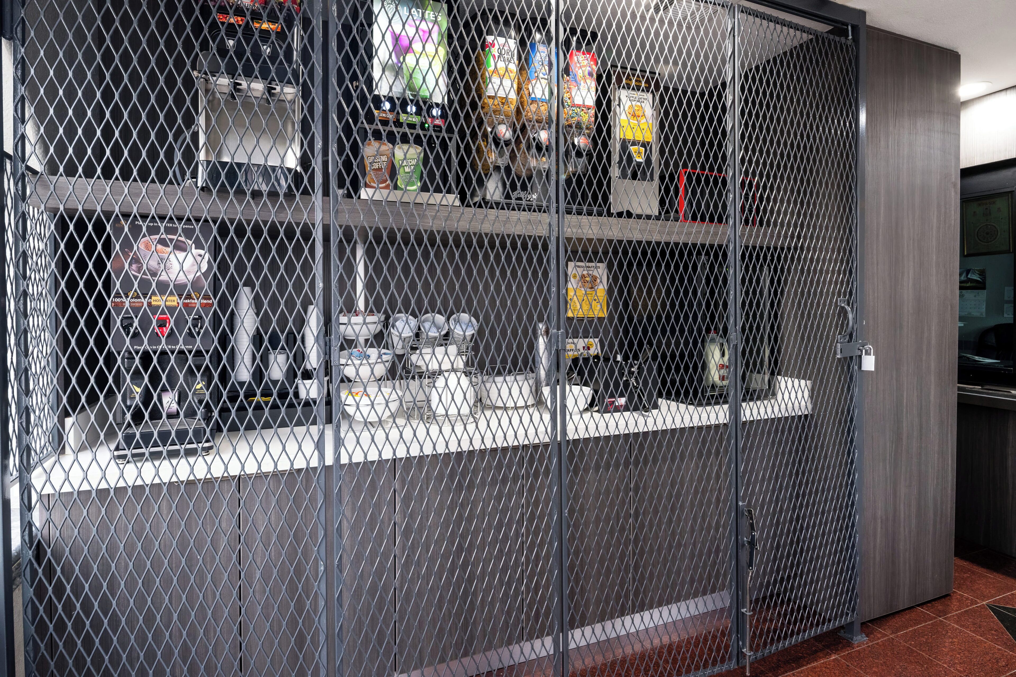 Free daily self-service breakfast 