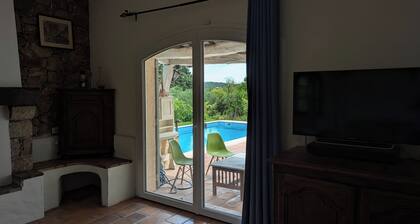 Provencal villa for 10 people with swimming pool and garden in Grasse