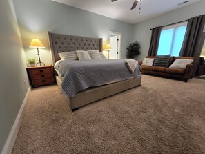 4 bedrooms, iron/ironing board, travel cot, WiFi