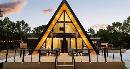 Epic A-Frame Retreat | Rooftop, Theater, Hot Tub + Sauna