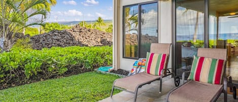 公寓客房, 多張床 (Keauhou Kona Surf & Racquet Club#1-10) | 露台/庭院