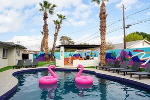 Outdoor pool - Poolside Paradise • Big Backyard • Arcade • Mural • Near ASU & Airport (Mesa)