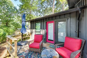 Terrace/patio - Secluded Lake Hamilton Access: Hot Springs Home (Hot Springs)