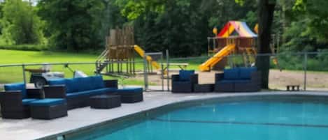 A heated pool