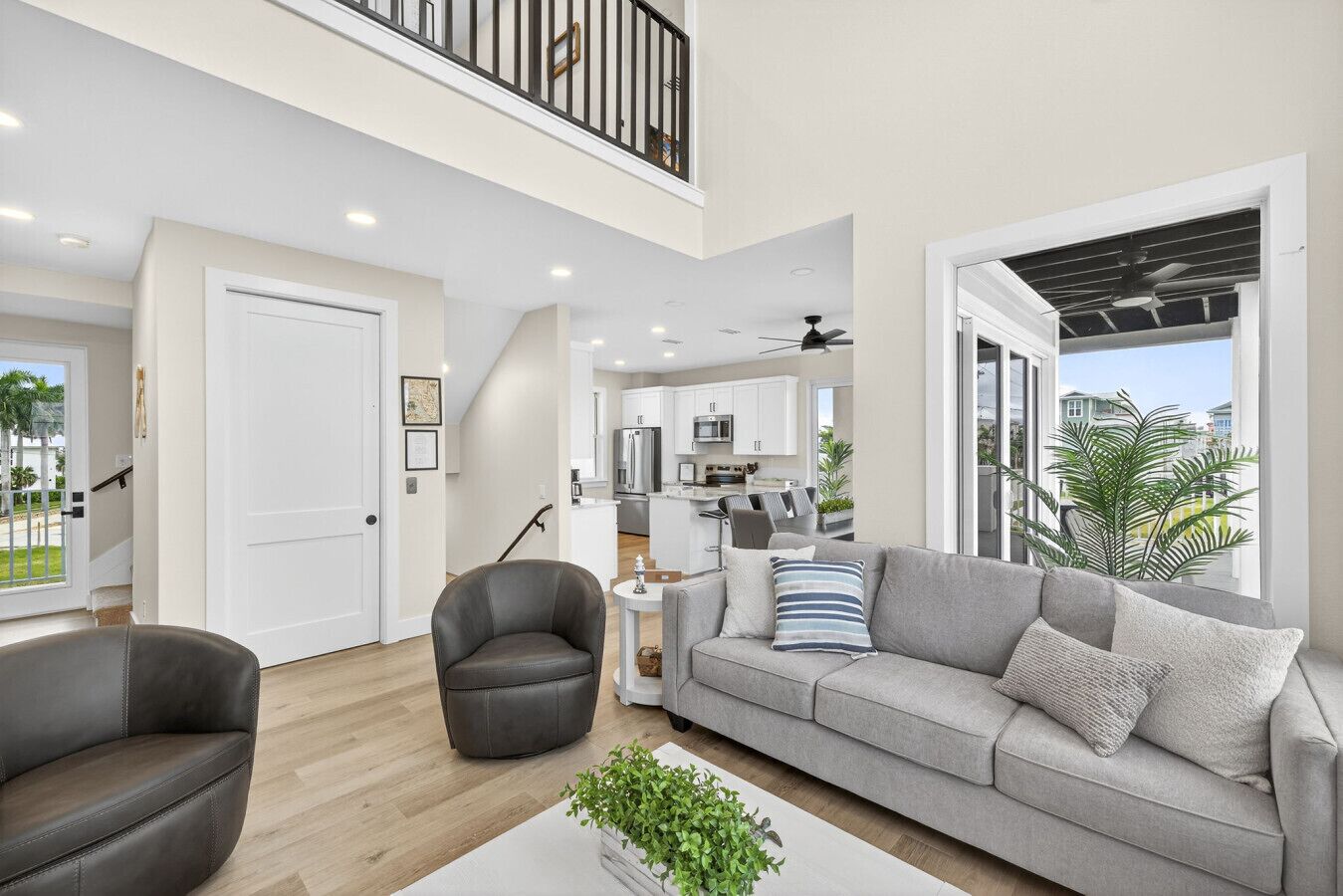 Smart TV, video games, DVD player, foosball