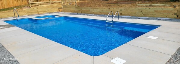 A heated pool