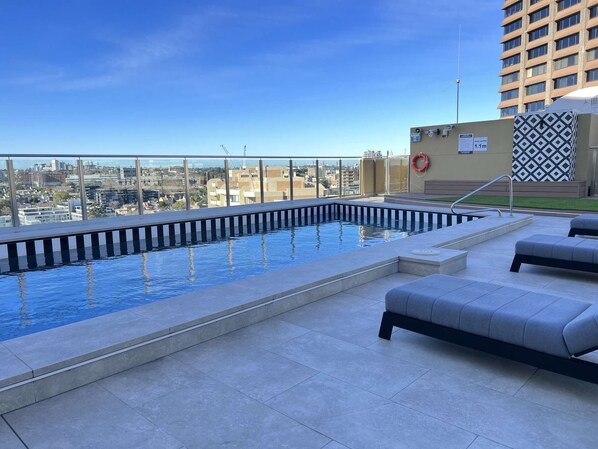 Una piscina riscaldata