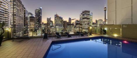 A heated pool