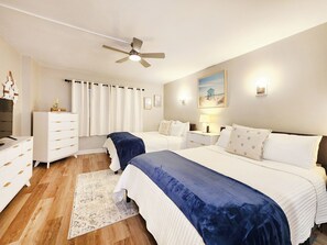 1 slaapkamer, een strijkplank/strijkijzer, wifi, beddengoed