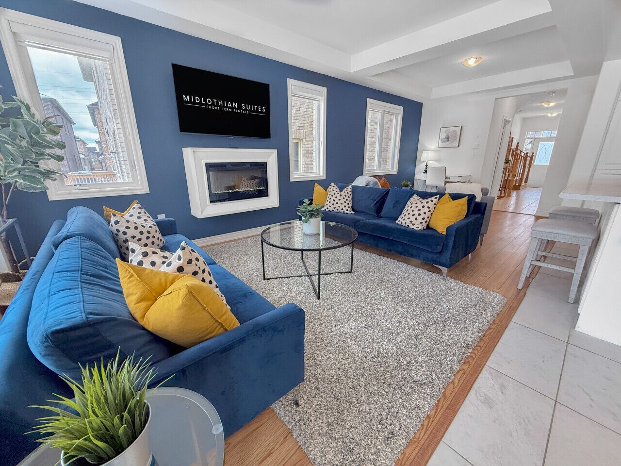 TV connectée, cheminée