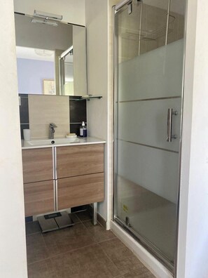 Shower - Pleasant modern house t4 airco pool jacuzzi parking (Juvignac)