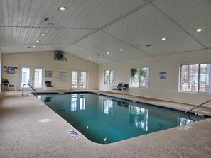 Indoor pool, a heated pool