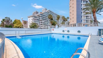 A heated pool