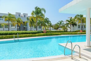 Indoor pool, a heated pool