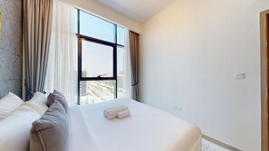 1 غرفة نوم ومكواة/لوح كي وواي فاي مجانًا وملاءات أسرّة