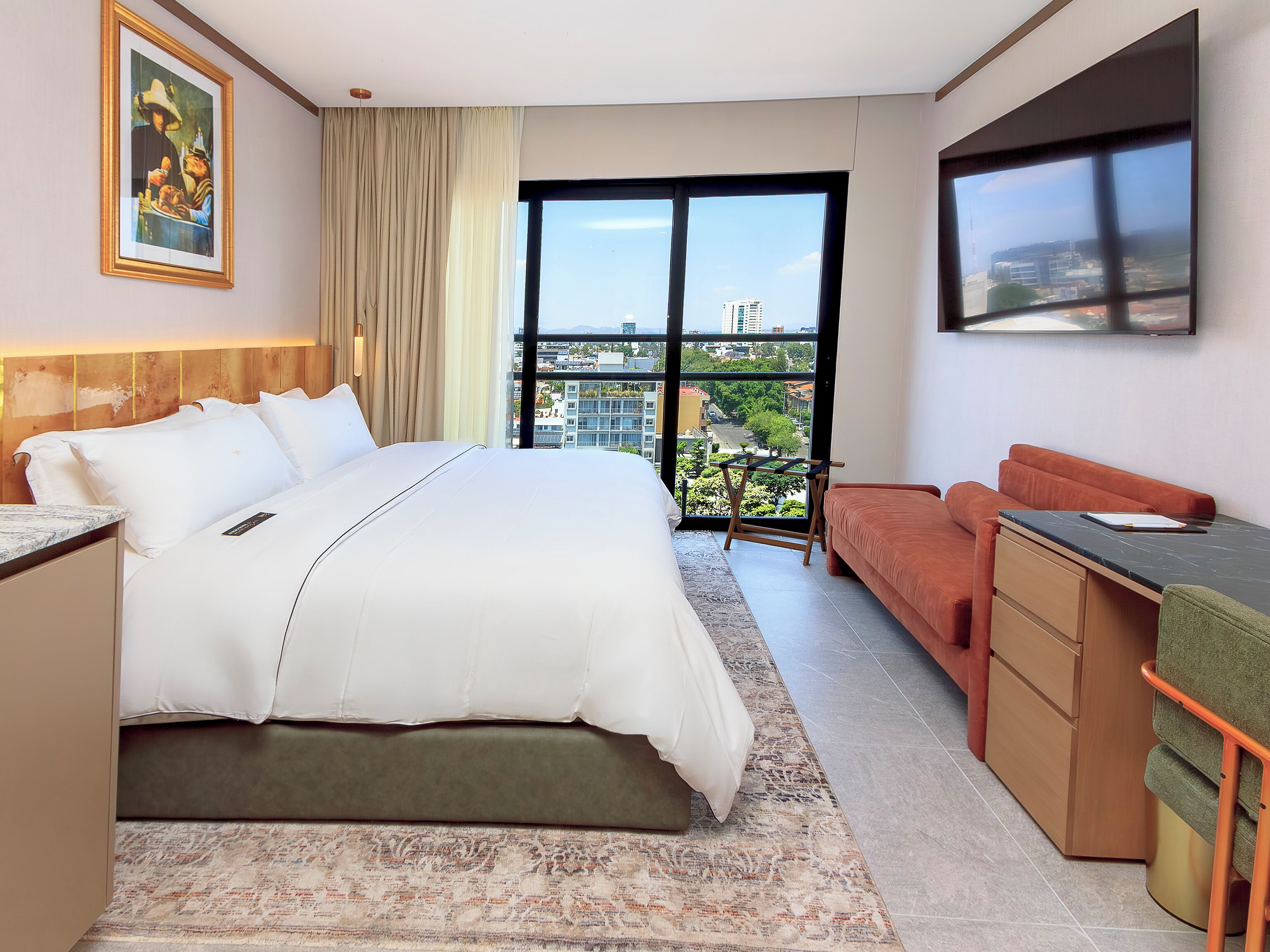 ห้องดีลักซ์, วิวเมือง | เครื่องนอนระดับพร  ีเมียม, ผ้านวมขนเป็ด, เตียงพร้อมฟูกเสริมที่นอน