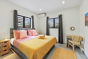 3 bedrooms, iron/ironing board, travel cot, WiFi