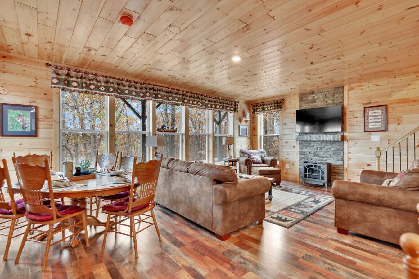 TV connectée, cheminée