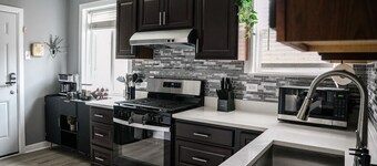 2BR w/ Workspace + Coffee Bar • Near Transit