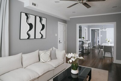 2BR w/ Workspace + Coffee Bar • Near Transit