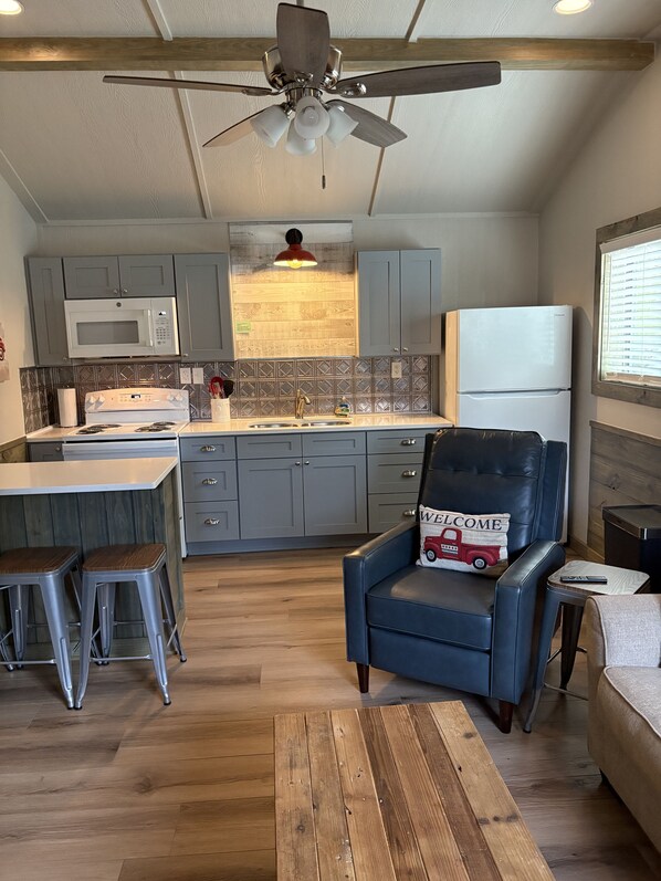 Microwave, oven, stovetop