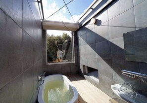 Japanese-style Apartment, Non Smoking (D Open Air Bath) | Bathroom | Slippers - ATAMI SPRING TERRACE HOTEL (Atami)