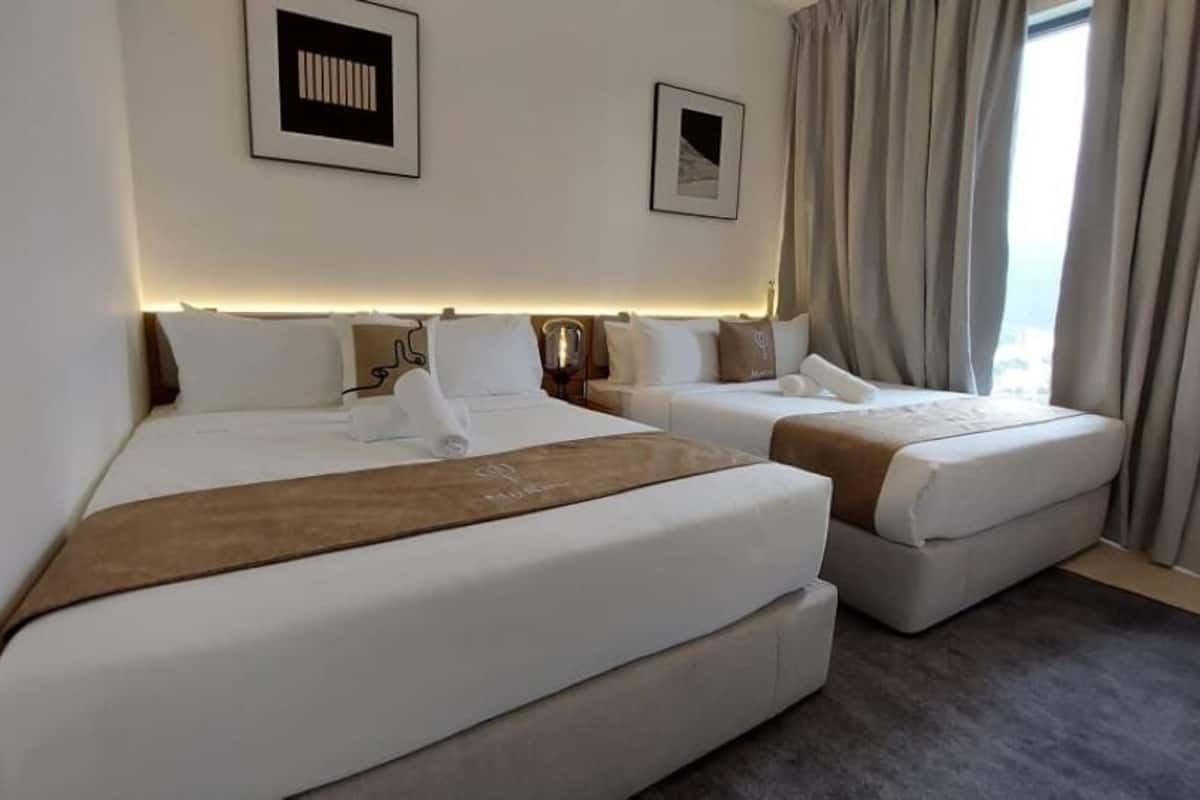Apartemen Premier | Setrika/meja setrika dan Wi-Fi gratis