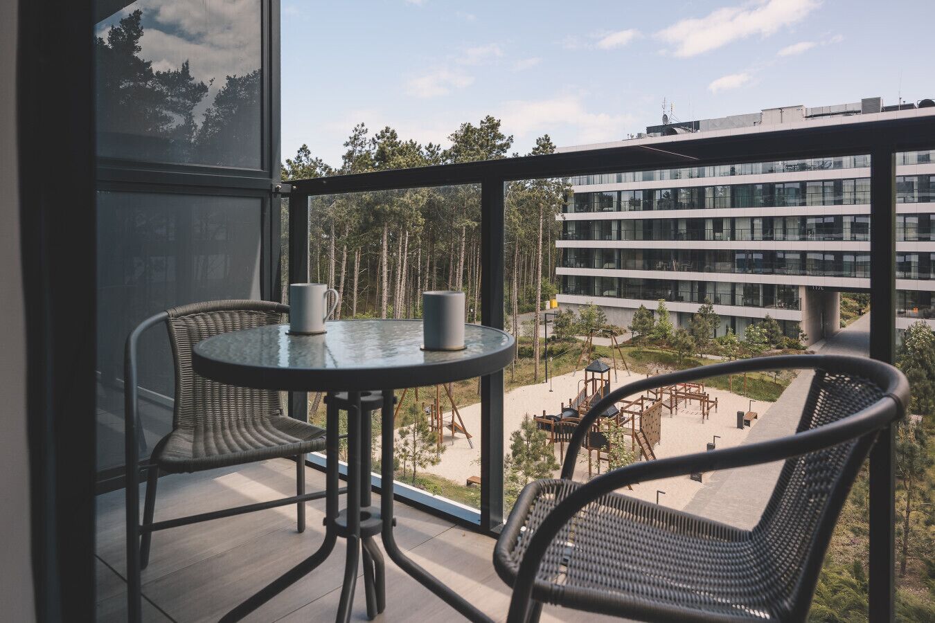 屋外ダイニングエリア