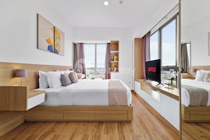 Appartement, 2 chambres, vue ville | Fer et planche à repasser, Wi-Fi gratuit