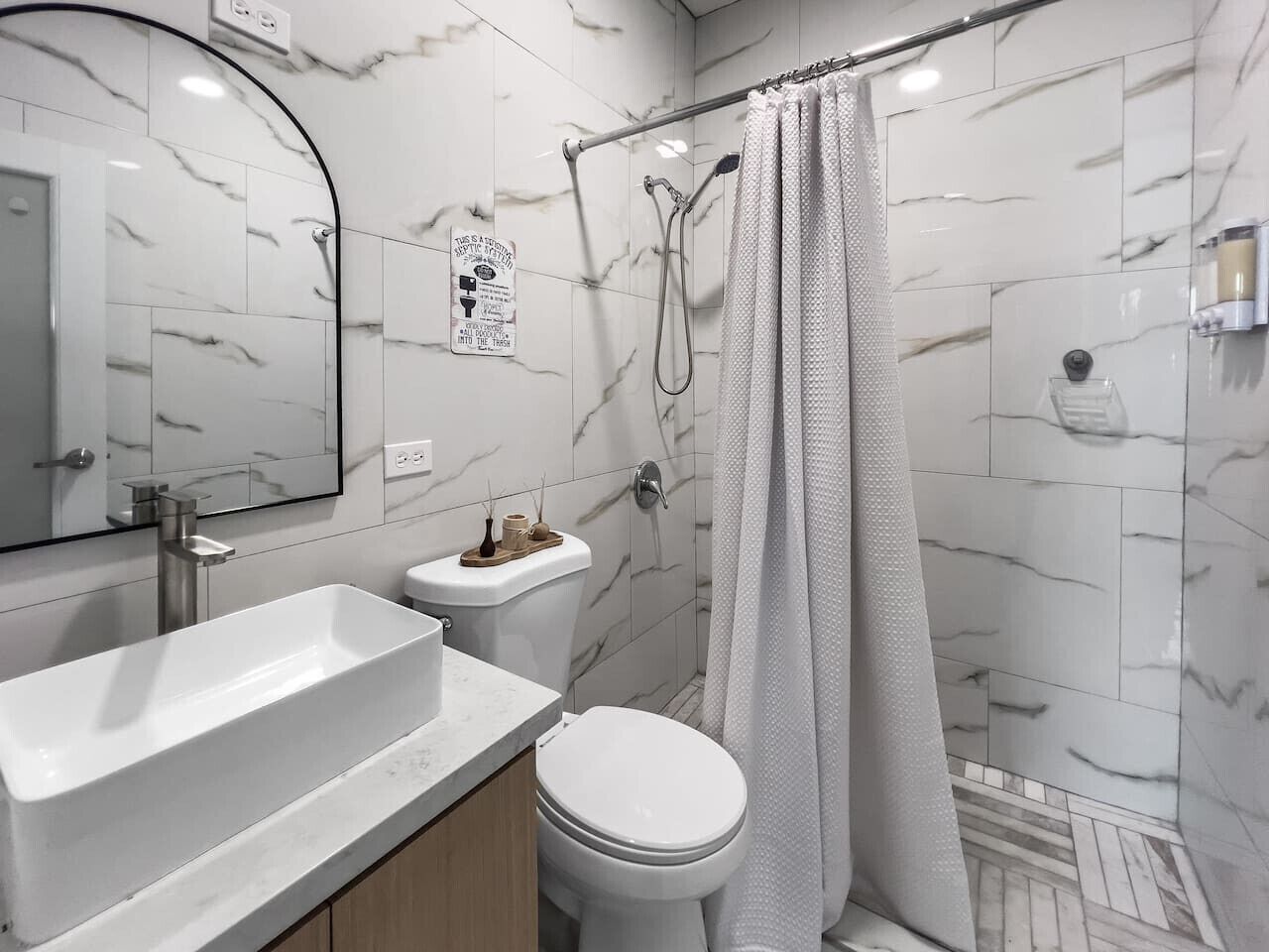 Hair dryer, towels