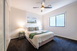 4 bedrooms, iron/ironing board, travel cot, WiFi