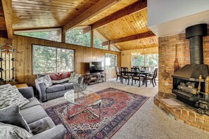 TV, foosball - Stunning Views, Game Room: Big Bear Area Mtn Cabin (Running Springs)