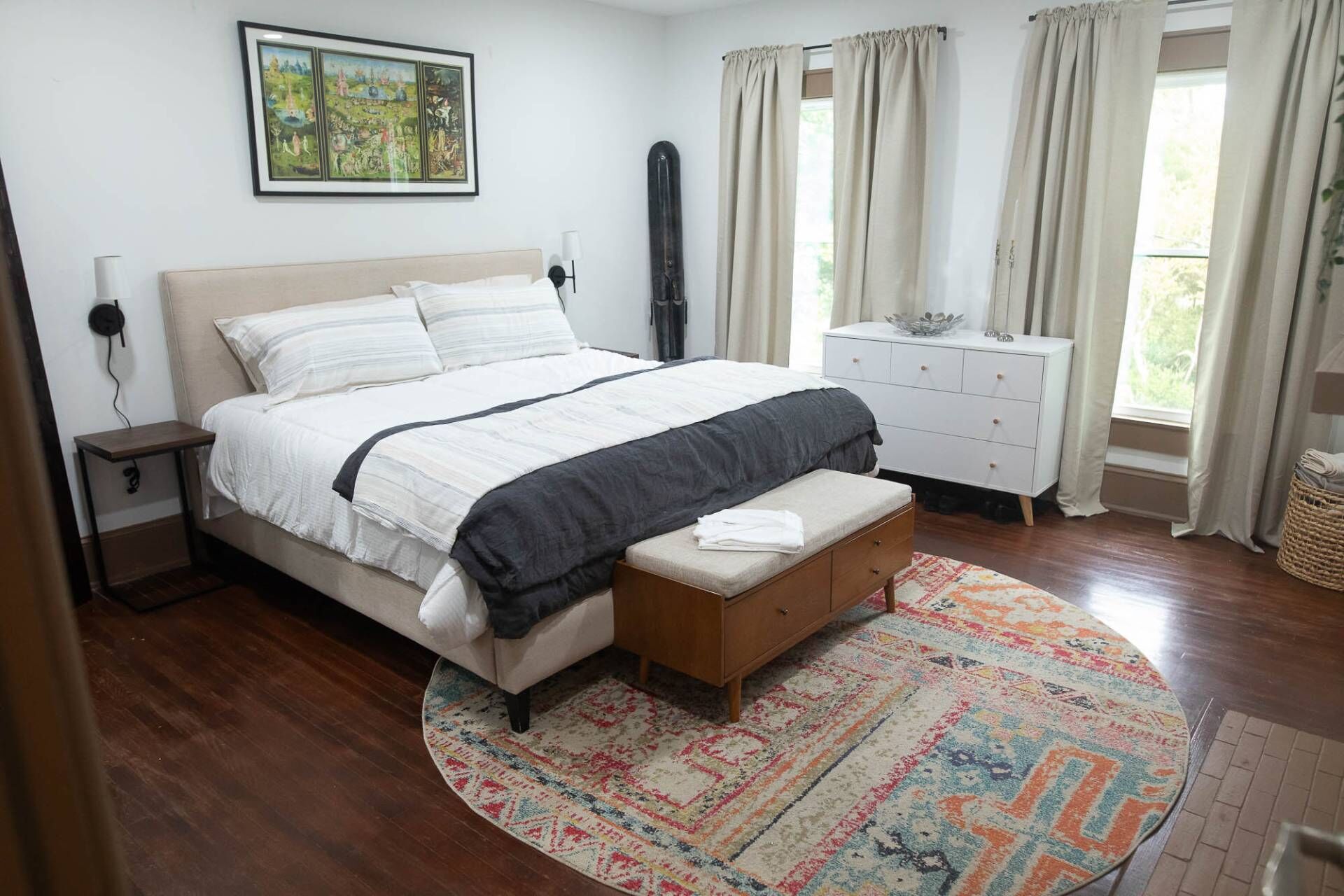 2 habitaciones, tabla de planchar con plancha y wifi gratis 