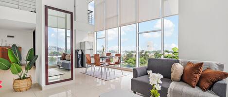 Appartement, 1 slaapkamer, uitzicht op de stad | Woonruimte