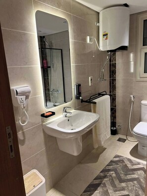 Apartment, 1 Bedroom, Accessible, Smoking | Bathroom - Nyoum New Cairo - Luxury Stay (New Cairo)