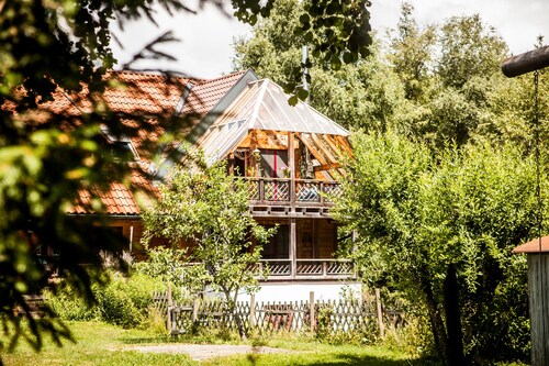 Holiday Apartment 'Am Hirschenmoor' in Nature with Private Terrace and Garden