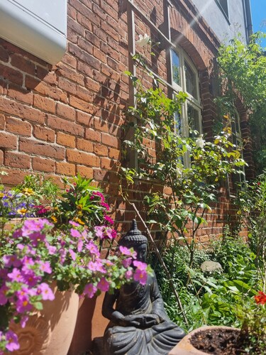 Ferienwohnung 'Pieck' mit Gemeinschaftsgarten und Wi-Fi