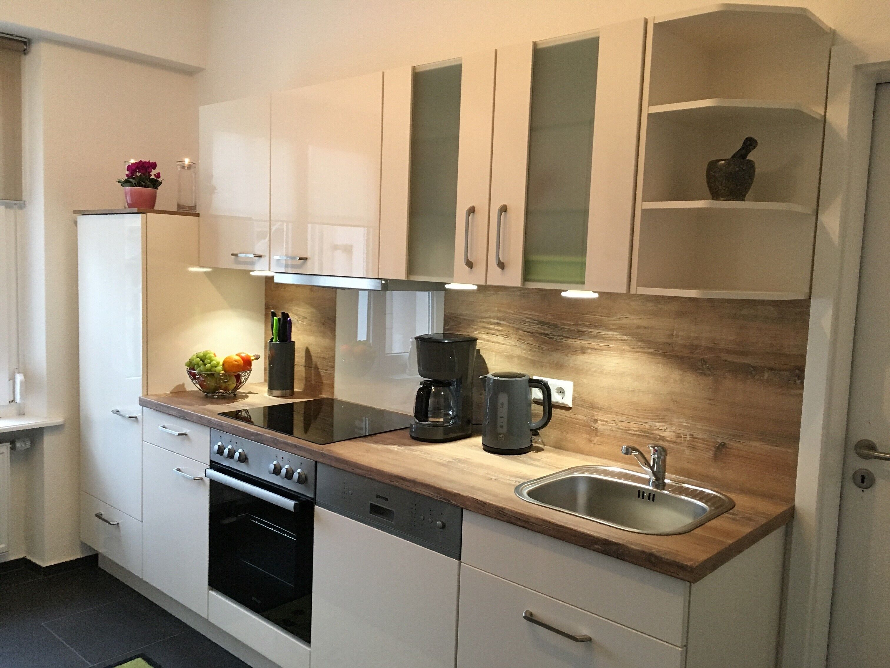 Fridge, oven, stovetop, dishwasher