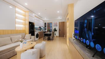 Deluxe Apartment, Balcony, City View | Desk, laptop workspace, free WiFi