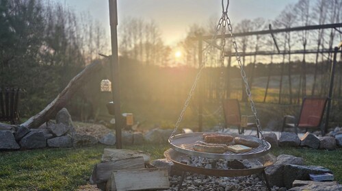 Glamping 'Tipi Jurte Zelt In Der Seenplatte' avec terrasse privée, jardin privé et Wi-Fi