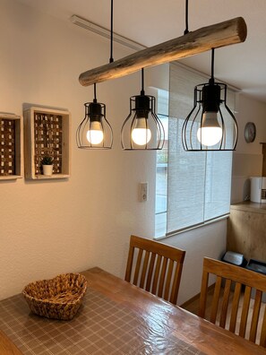 Dining - Holiday Apartment '5, 75sqm' with Shared Terrace, Shared Garden and Wi-Fi (Schmallenberg)