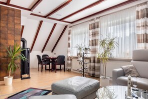 Fernseher, Kamin